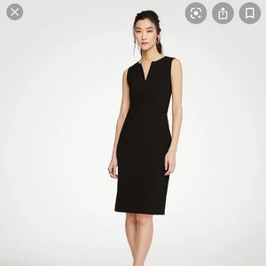 NWT - Ann Taylor Split Neck Sheath Dress